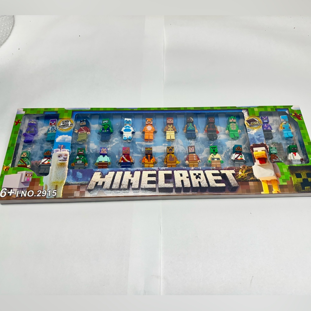Minecraft Mini Figure + Accessories Building Bricks Block People 24 Figures NEW